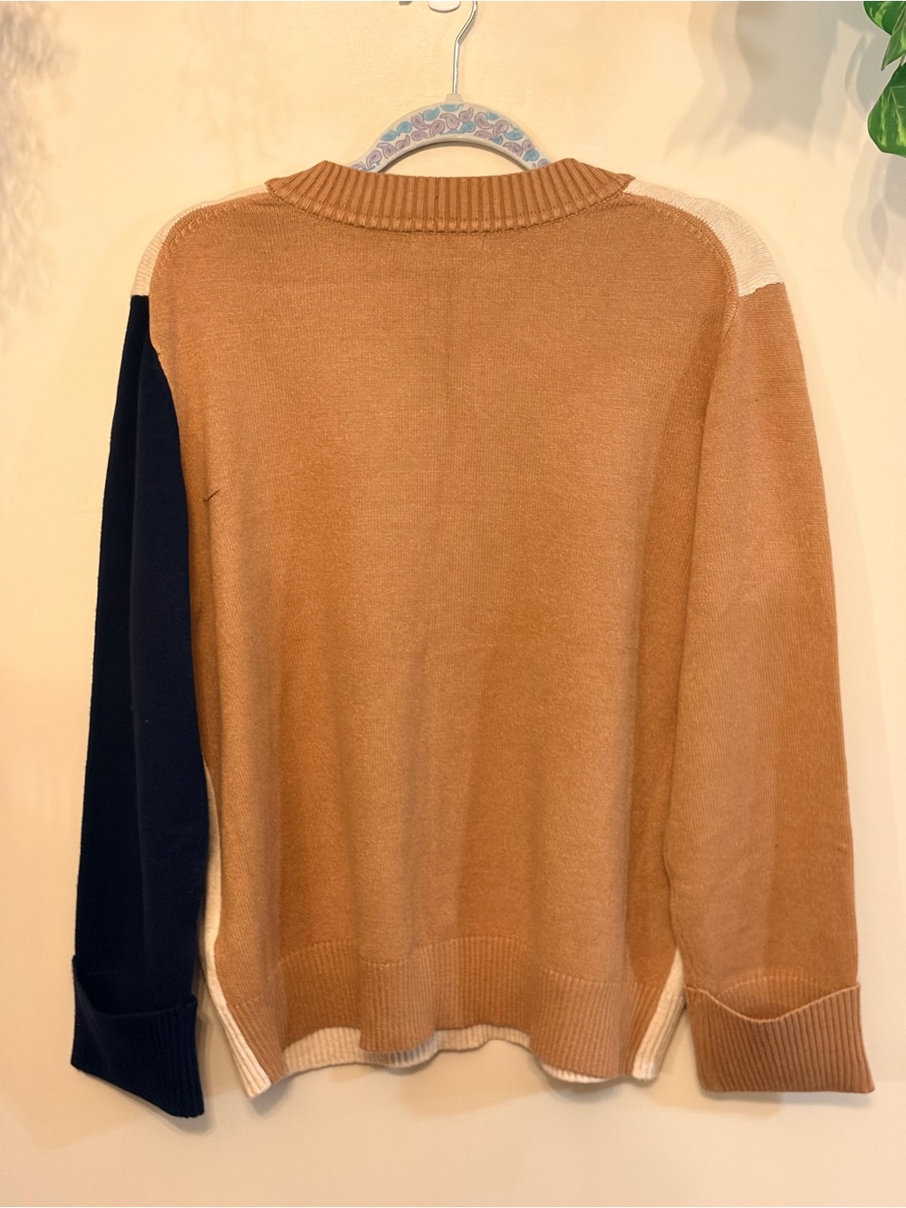 NWOT Charlie B Quiet Luxury Colorblock Sweater XL Soft Minimalist Knit - Picture 8 of 8